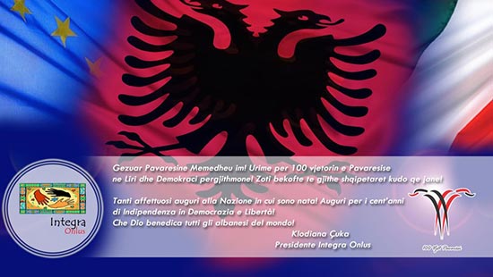 100 anni di indipendenza auguri albania